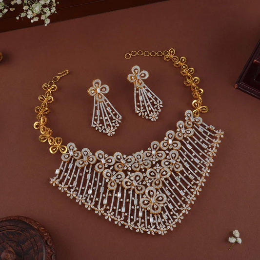 Naariastone Antique Super Diamond Stone Necklace